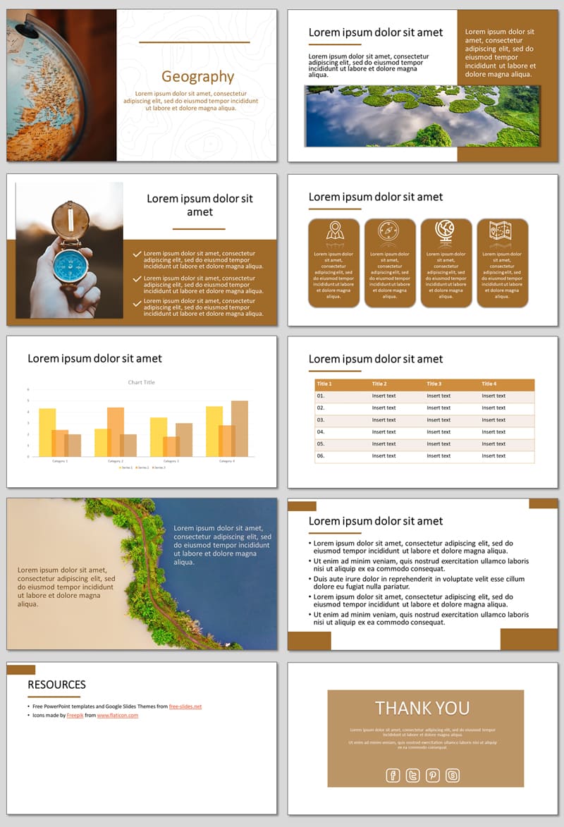Geography - Free Presentation Template