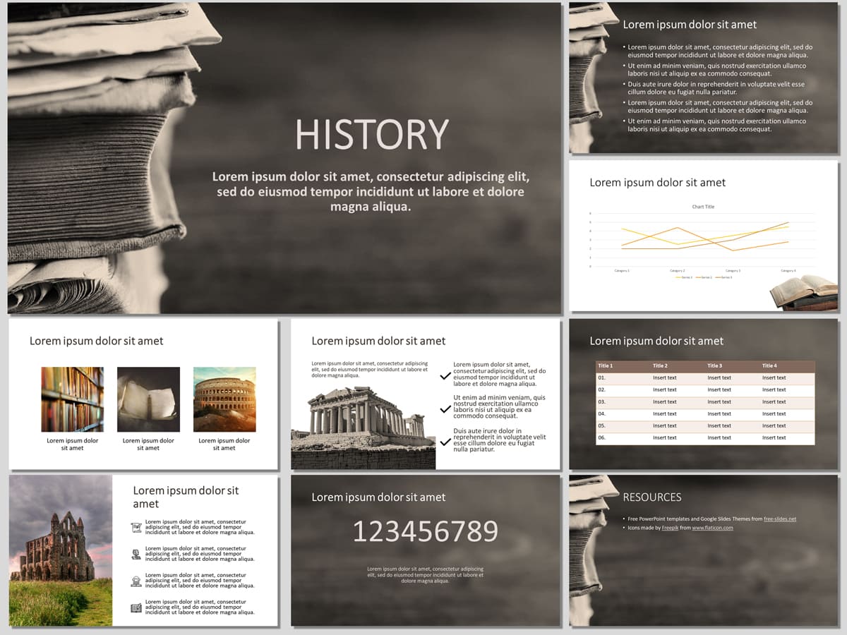 History Free PowerPoint Template and Google Slides Theme