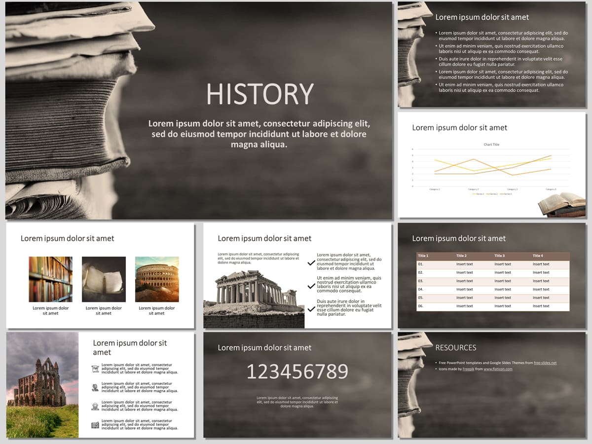 History Free PowerPoint Template And Google Slides Theme