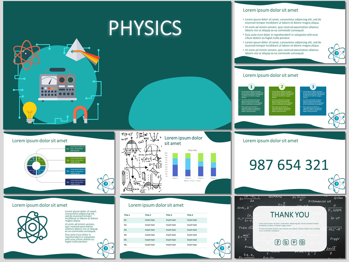 Physics - Free PowerPoint Template and Google Slides Theme