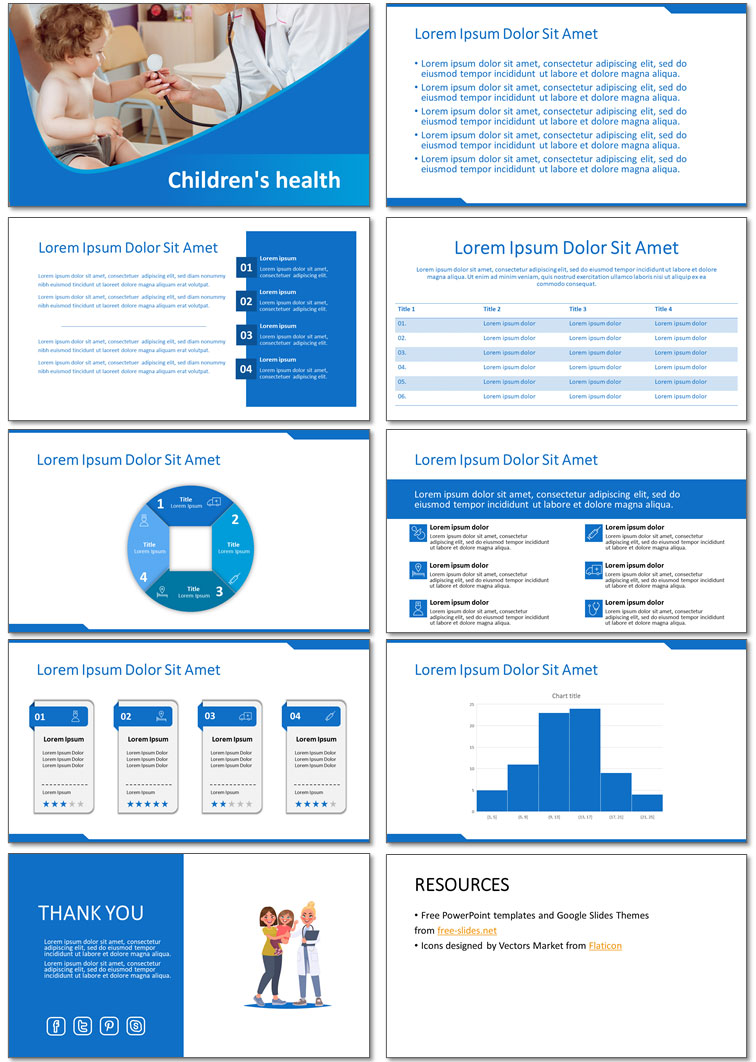 Free Children's Health PowerPoint Template and Google Slides Theme