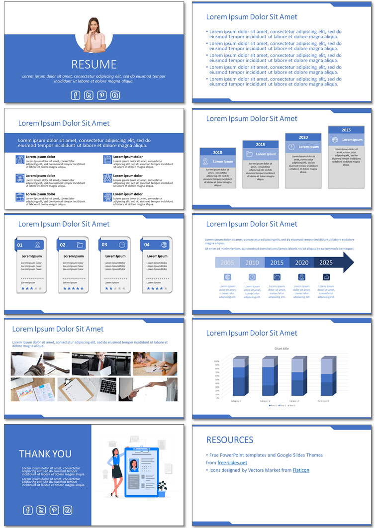 Free Resume PowerPoint Template and Google Slides Theme