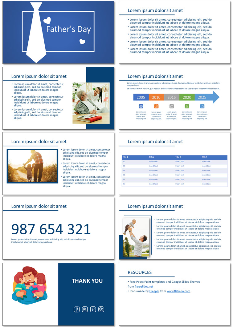 Father's Presentation Template