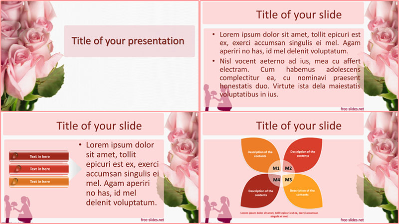 Mothers day powerpoint template from free-slides.net