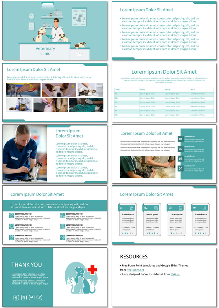 Free Veterinary Clinic Presentation Template