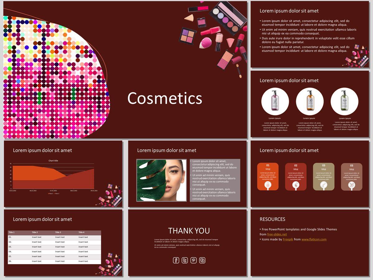 presentation about cosmetics