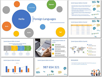 Foreign Languages - Free PowerPoint Template and Google Slides Theme
