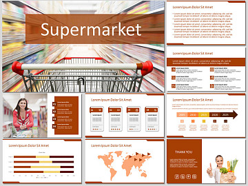 Supermarket PowerPoint Template and Google Slides Theme